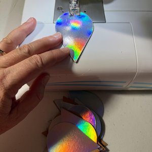 Iridescent Raindrop Garland, Holographic, Baby Sprinkle Decor, Baby Shower Decoration, Gender Reveal Shower, Shimmer Raindrops, Silver Rain