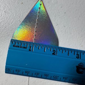 Iridescent Raindrop Garland, Holographic, Baby Sprinkle Decor, Baby Shower Decoration, Gender Reveal Shower, Shimmer Raindrops, Silver Rain