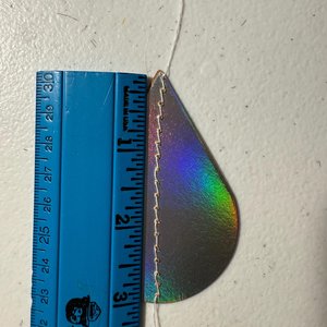 Iridescent Raindrop Garland, Holographic, Baby Sprinkle Decor, Baby Shower Decoration, Gender Reveal Shower, Shimmer Raindrops, Silver Rain