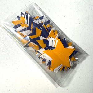Back to School Navy and Gold Star Garland Dorm Decoration, Navy Blue and Golden Yellow Graduation Decoration, University of California decor