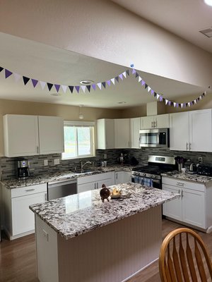 Purple White Black Graduation Garland, Triangle Flag, College Bed Party. Decision Day, Dorm Decor, Northwestern, Kansas State, TCU, GCU
