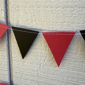 University of South Carolina Graduation Garland, Black and Garnet Red Pennant Flags, Graduation Decoration, Bed Party, Decision Day Streamer