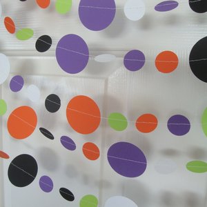 Halloween Garland, Orange and Black Circle Garland, Halloween Decoration, Halloween Party Decoration, Halloween Dance Decor, Classroom Decor