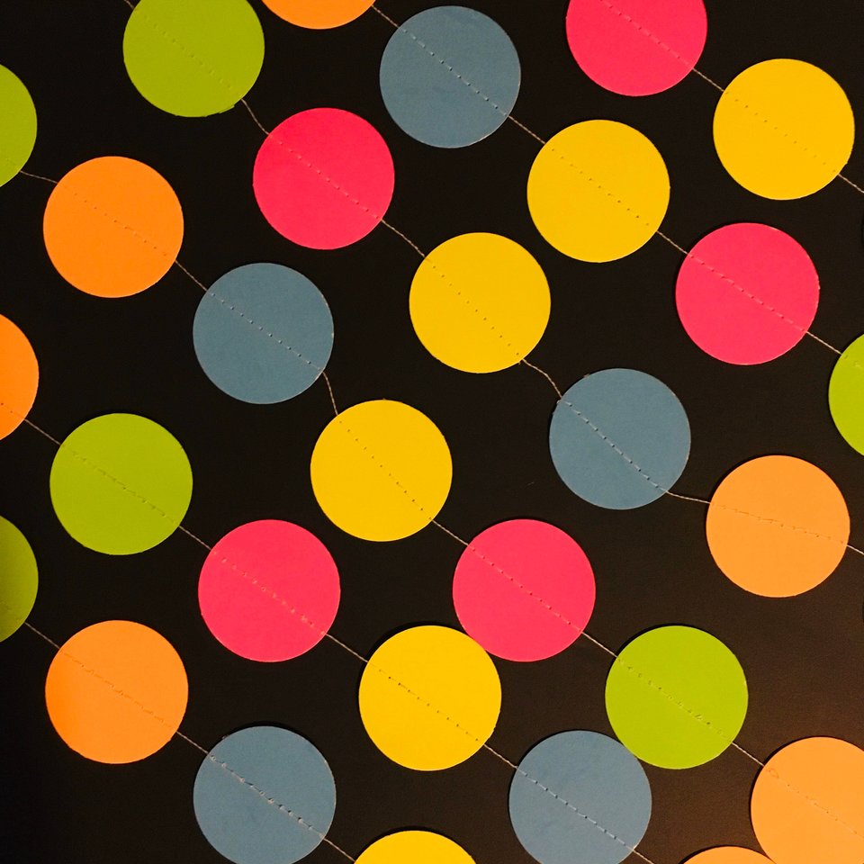 Glow Party Decorations, Neon Garlands for Black Light Party, Sweet 16 Glow Party Decor, Skate Party Decor, 80s Neon Party Garlands