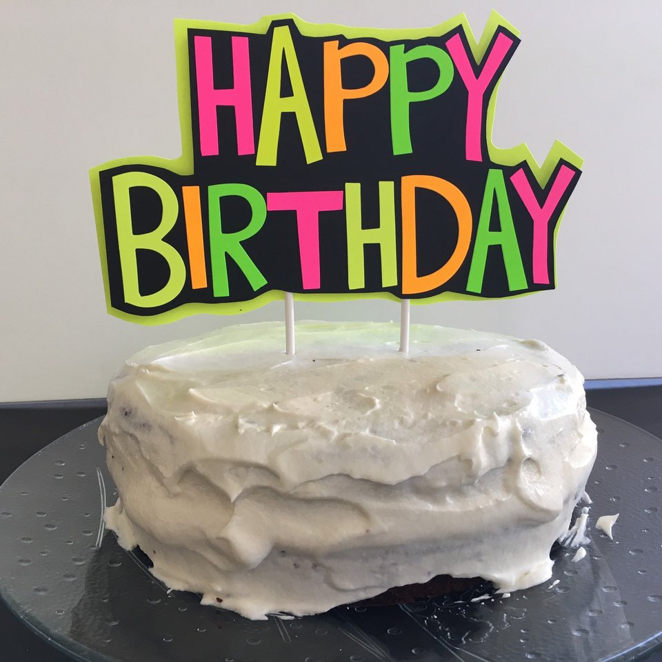 Glow Party Cake Topper, Neon Birthday Cake Topper, Personalized Cake Topper, UV Reflective Cake Decoration, Fluorescent Neon Cake Decor