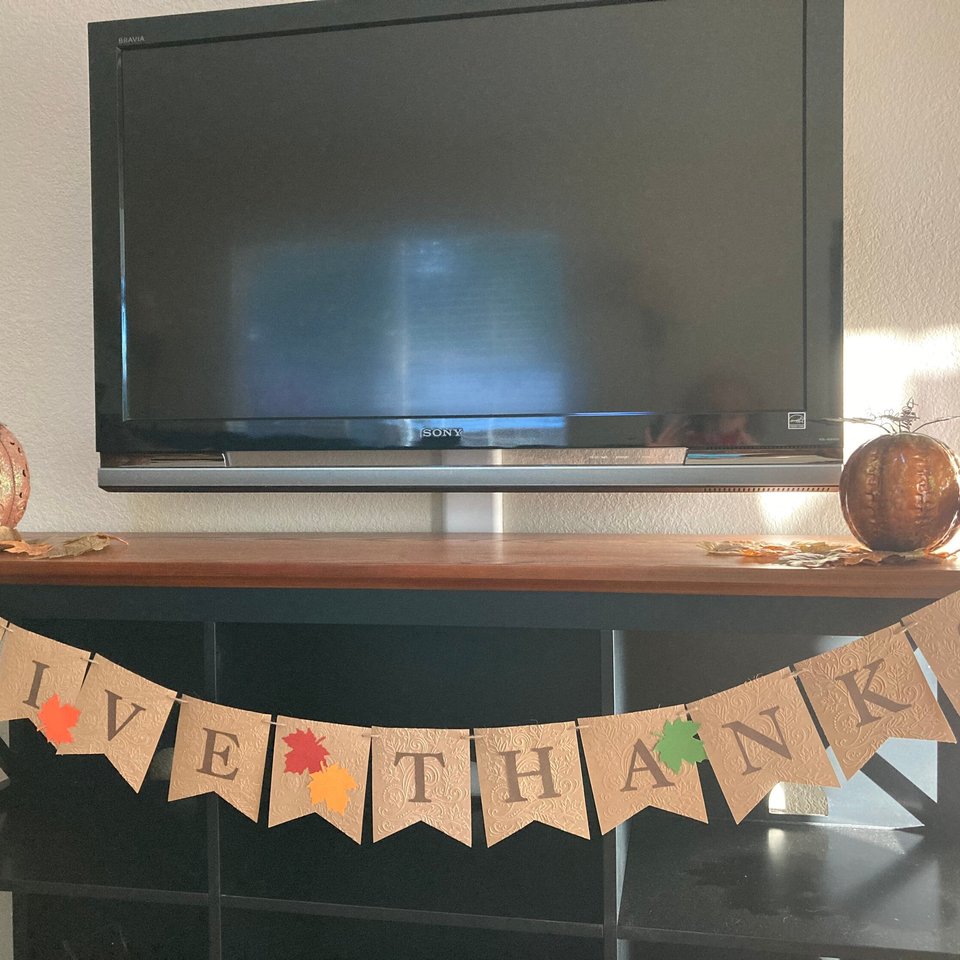 Thanksgiving Banner, Give Thanks Banner, Autumn Decor, Thanksgiving Decoration, Fireplace Mantel Decor, Fall Decoration, Food Table Backdrop