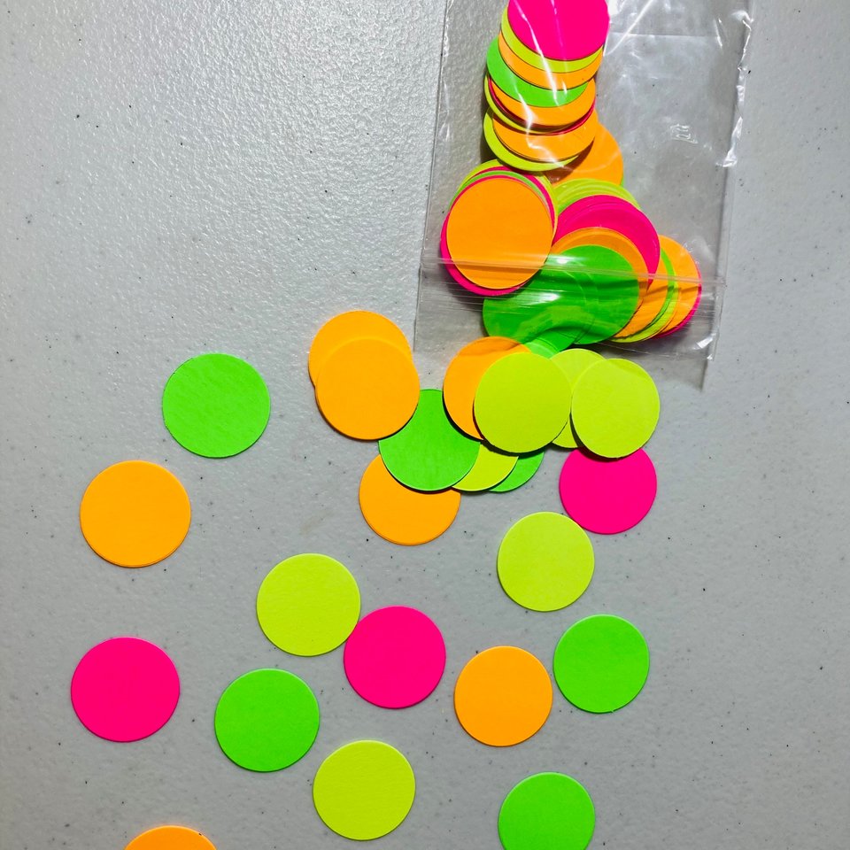 Neon Confetti, Glow Party Confetti, UV Reflective Decor, Glow Party Decoration, Black Light Party, Glow Party Table Accent, Neon Dance Party