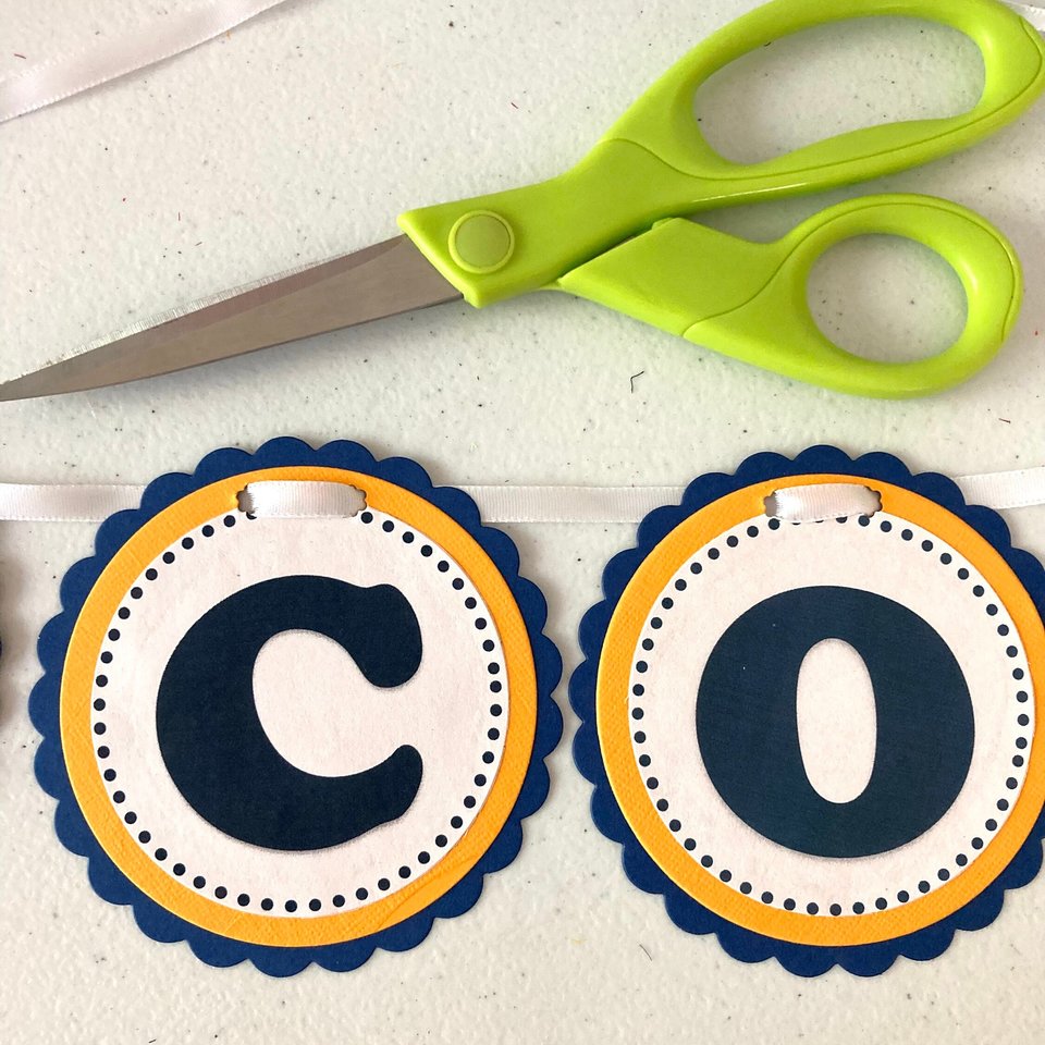 Graduation Banner and Garland, Congrats Banner, Green and Yellow Graduation Party Decor, University of Oregon custom banner, Baylor Grad