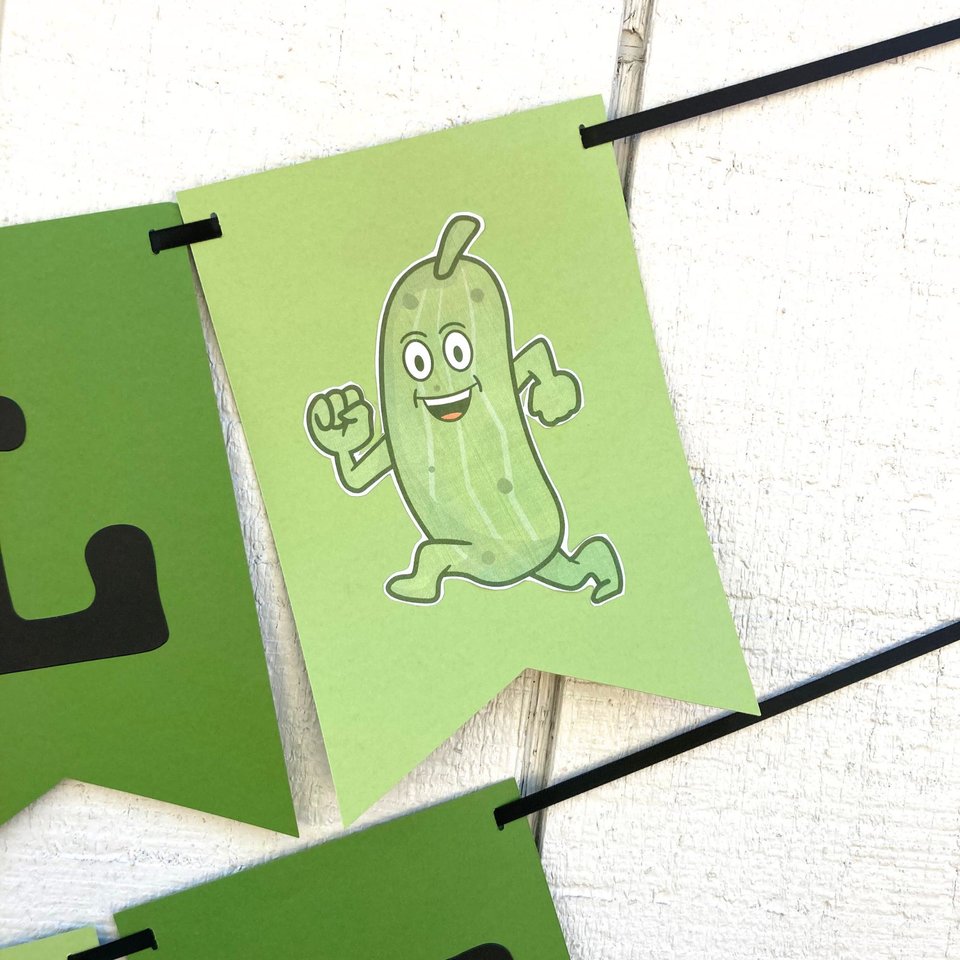 National Pickle Day Banner, Pickle Party, Office Celebration, Company Party, National Day Sign, Green Pickle, School Event, Get-Together