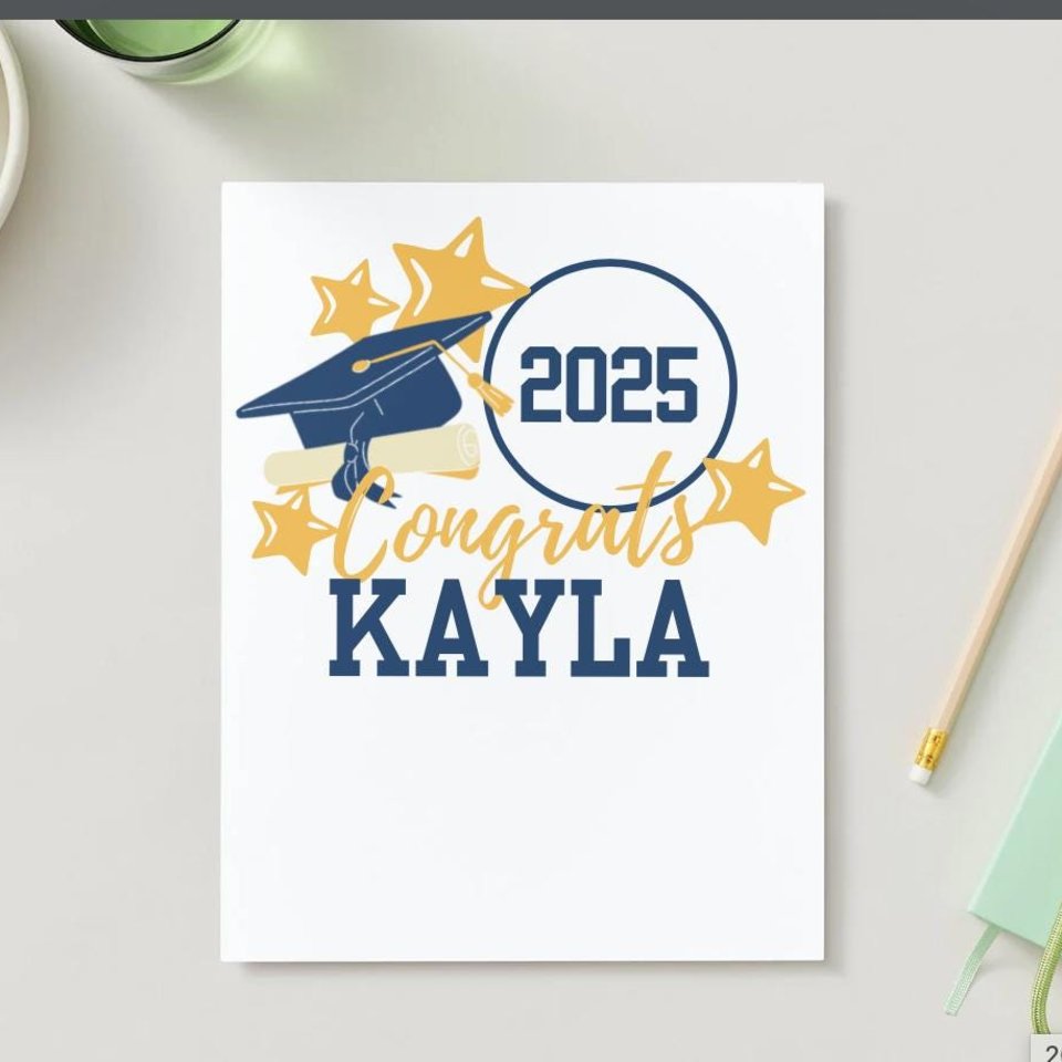 Printable graduation cake topper, school colors, Personalized Cake Decor, Congrats centerpiece, Digital Download, University of California