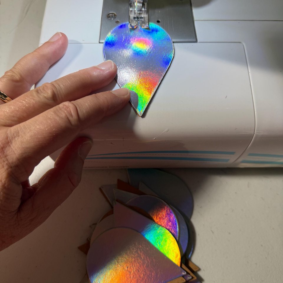 Iridescent Raindrop Garland, Holographic, Baby Sprinkle Decor, Baby Shower Decoration, Gender Reveal Shower, Shimmer Raindrops, Silver Rain