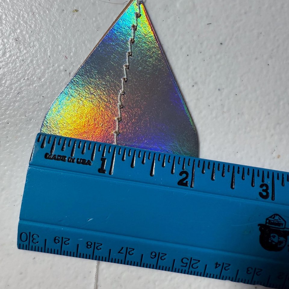Iridescent Raindrop Garland, Holographic, Baby Sprinkle Decor, Baby Shower Decoration, Gender Reveal Shower, Shimmer Raindrops, Silver Rain