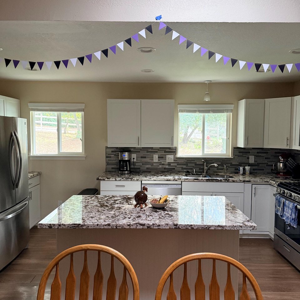 Purple White Black Graduation Garland, Triangle Flag, College Bed Party. Decision Day, Dorm Decor, Northwestern, Kansas State, TCU, GCU