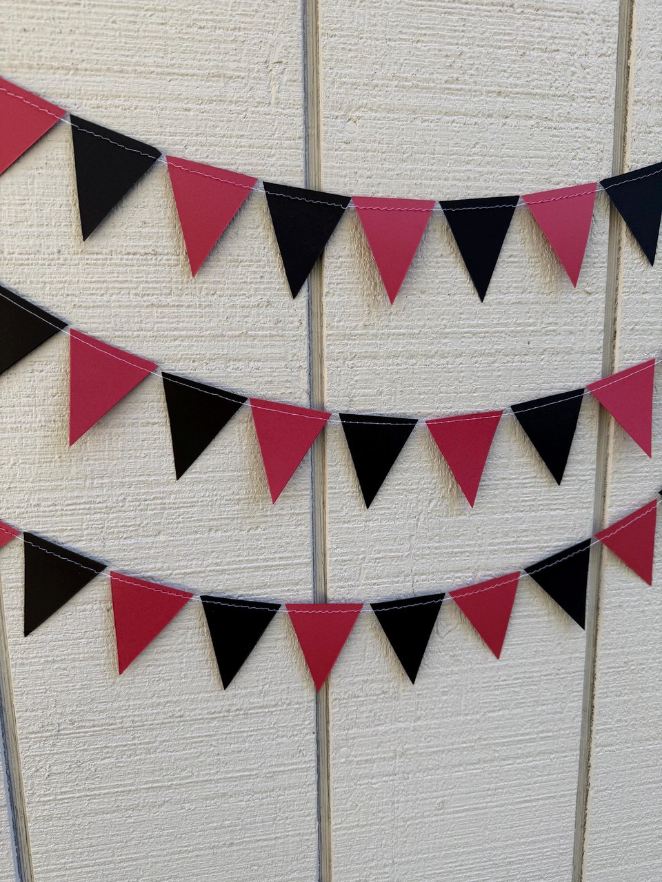 University of South Carolina Graduation Garland, Black and Garnet Red Pennant Flags, Graduation Decoration, Bed Party, Decision Day Streamer