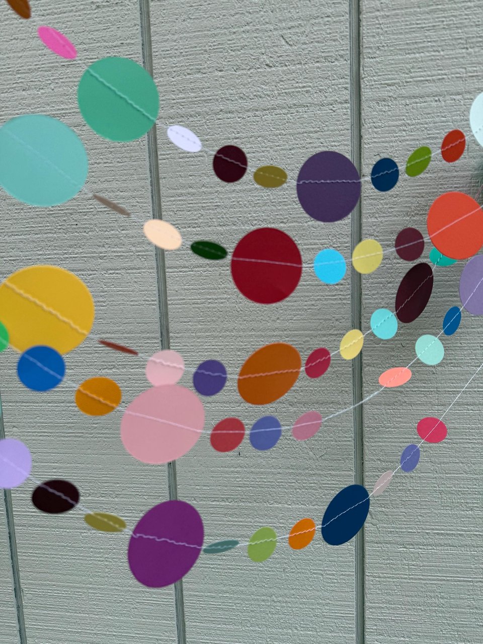 Colorful paper streamer backdrop, custom color banner, paper hanging decor, party garland, all occasion fiesta bunting