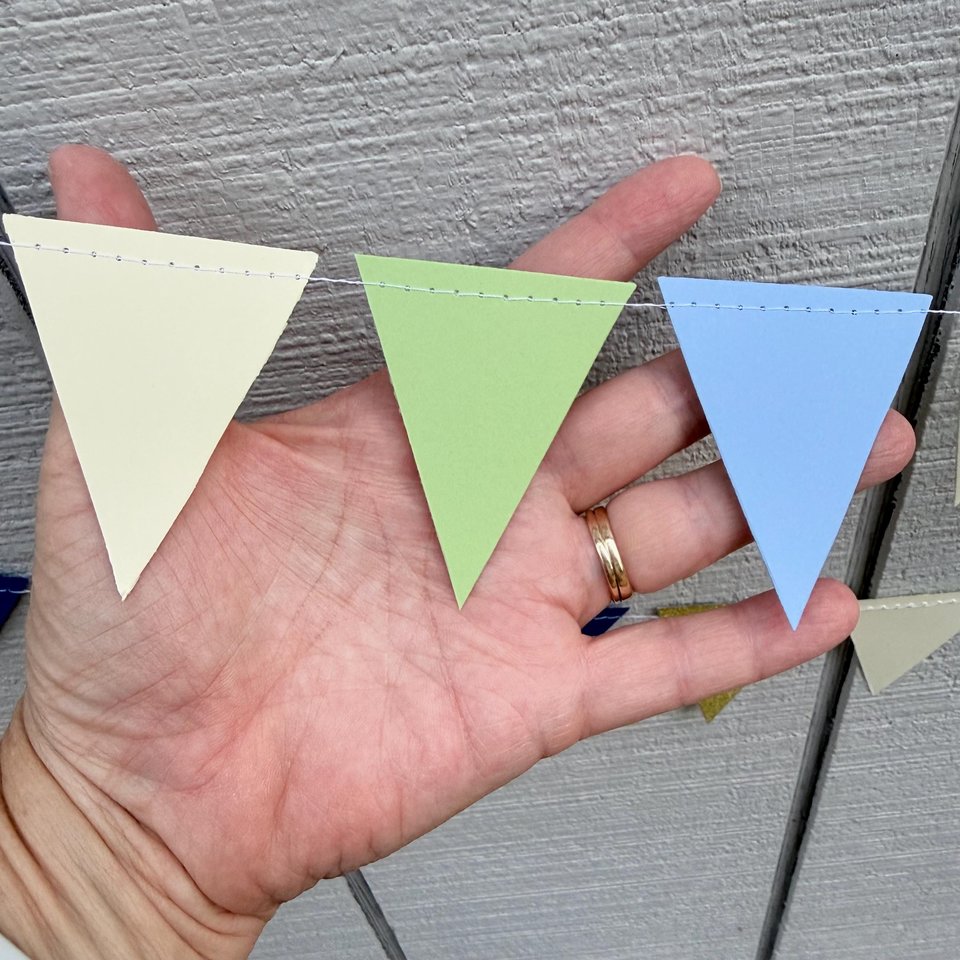 Custom Wedding Bunting, Handmade Paper Garland