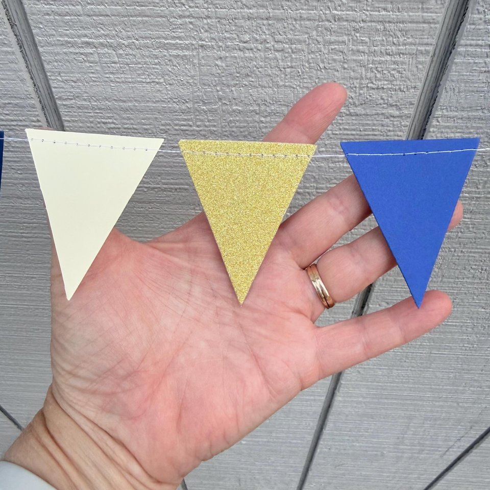 Custom Wedding Bunting, Handmade Paper Garland