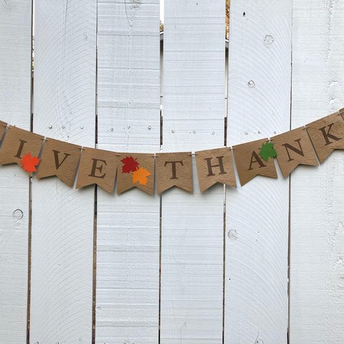 Thanksgiving Banner, Give Thanks Banner, Autumn Decor, Thanksgiving Decoration, Fireplace Mantel Decor, Fall Decoration, Food Table Backdrop