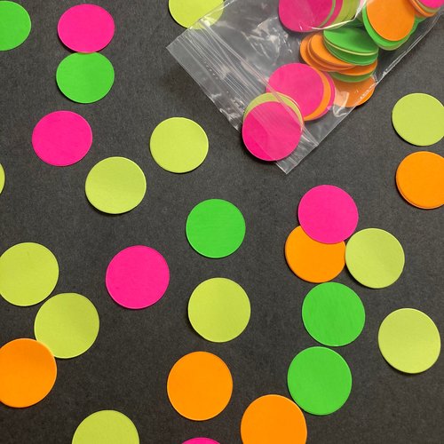 Neon Confetti, Glow Party Confetti, UV Reflective Decor, Glow Party Decoration, Black Light Party, Glow Party Table Accent, Neon Dance Party