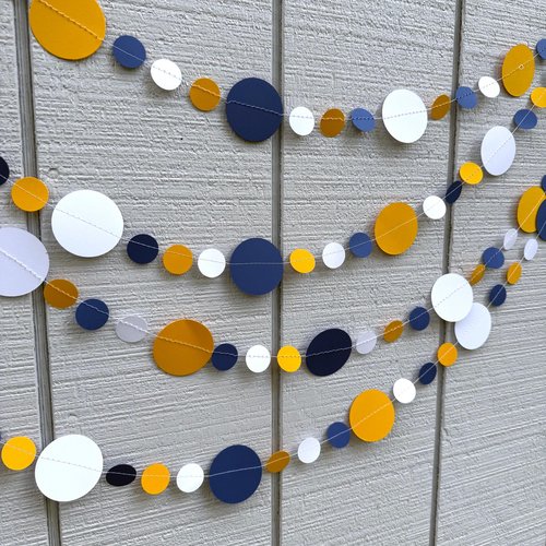 University of California Graduation Decoration, Navy, White and Gold Garland Backdrop, College Dorm Decor, UC Davis Party, UC Berkeley Event
