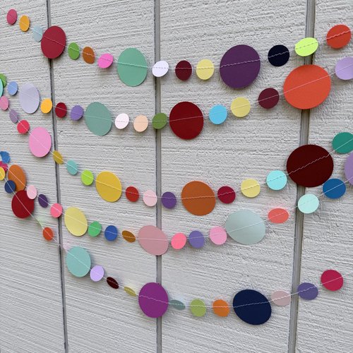 Colorful paper streamer backdrop, custom color banner, paper hanging decor, party garland, all occasion fiesta bunting